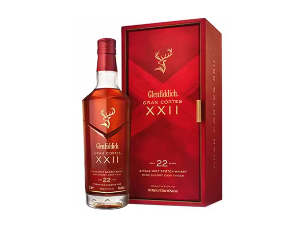 温州回收格兰菲迪22年璀璨珍藏版威士忌700ml礼盒装Glenfiddich XXII苏格兰威士忌