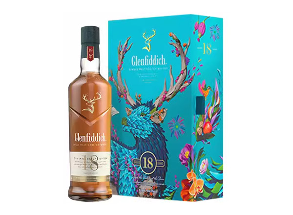 温州格兰菲迪回收格兰菲迪18年700ml春节礼盒装Glenfiddich苏格兰威士忌