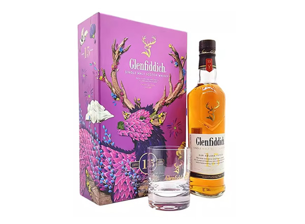 温州收购格兰菲迪15年威士忌福鹿礼盒装Glenfiddich苏格兰威士忌700ml上门回收