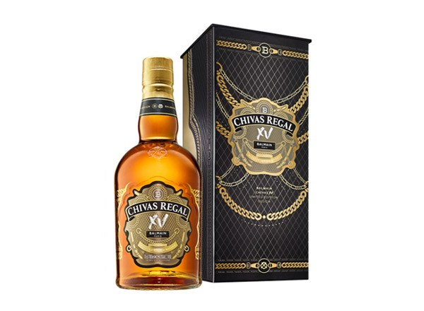 温州芝华士15年回收Chivas Regal XV Balmain巴尔曼联名限定版700ml苏格兰调配型威士忌洋酒