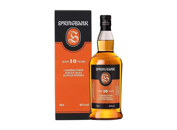 温州收购云顶10年威士忌SpringBank云顶10年700ml回收洋酒行货