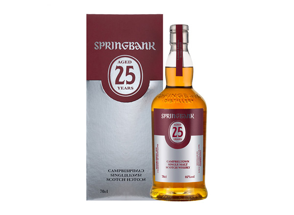 温州云顶25年回收云顶威士忌SpringBank 46度坎贝尔镇苏格兰单一麦芽700m进口洋酒威士忌