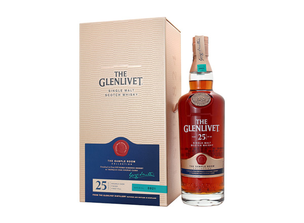 温州The Glenlivet回收格兰威特25年苏格兰单一麦芽威士忌陈酿风味创造系列